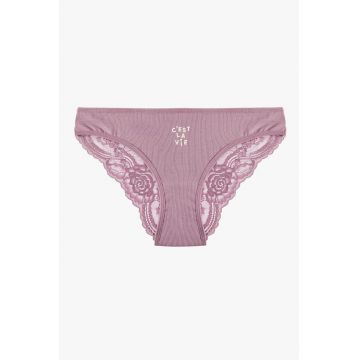 Ciloti brazilieni cu dantele pe partea din spate