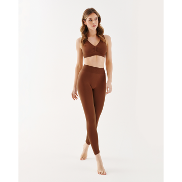 Colanti Gabriella cu Push UP fara cusatura mocca