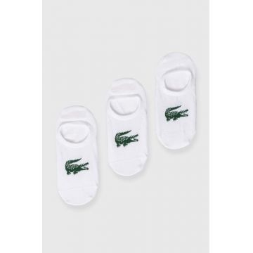 Lacoste sosete 3-pack culoarea alb
