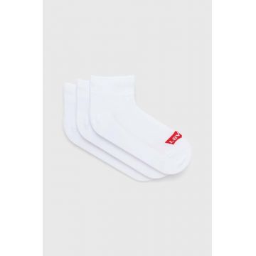Levi's sosete 3-pack culoarea alb