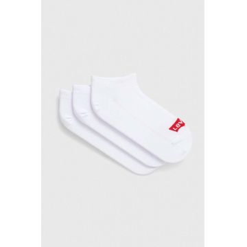 Levi's sosete 3-pack culoarea alb