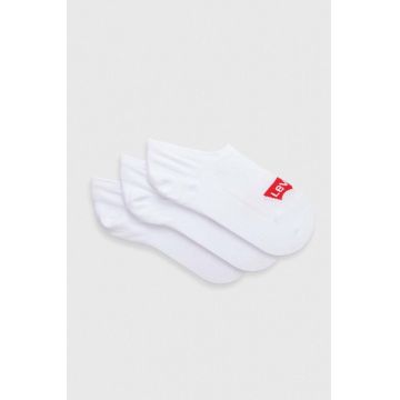 Levi's sosete 3-pack culoarea alb