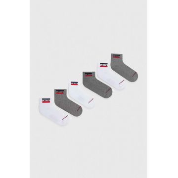 Levi's sosete 6-pack culoarea alb