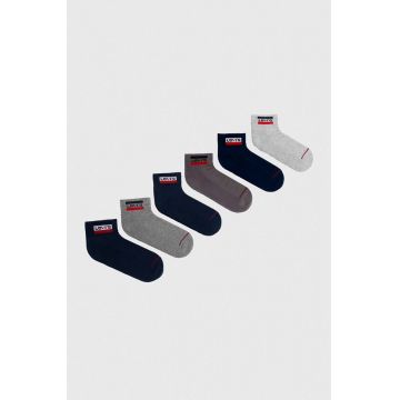 Levi's sosete 6-pack culoarea gri