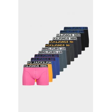 Set de boxeri cu banda logo in talie - 12 perechi