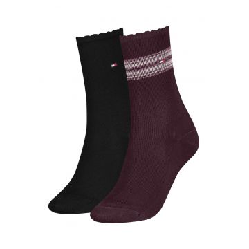 Set de sosete cu logo si imprimeu - 2 perechi