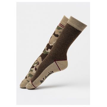 Set de sosete elastice termice unisex cu model camuflaj - 2 piese