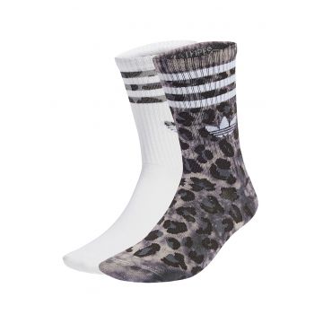 Set de sosete scurte cu model animal print - 2 perechi