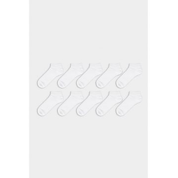 Set de sosete scurte cu model uni - 10 perechi