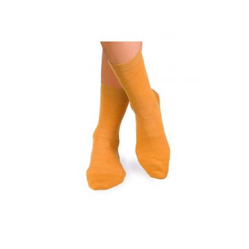 Sosete din lana merino Fine Mustar -