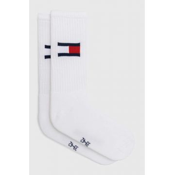 Tommy Jeans sosete 2-pack culoarea alb