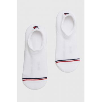 Tommy Jeans sosete 2-pack culoarea alb, 701228179