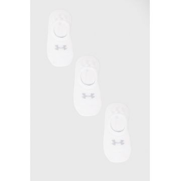 Under Armour sosete 1370075 femei, culoarea alb