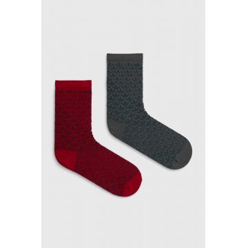 adidas Originals sosete 2-pack culoarea bordo, IX7636