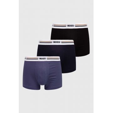 BOSS boxeri 3-pack Trunk 3P Revive barbati, culoarea alb, 50492200