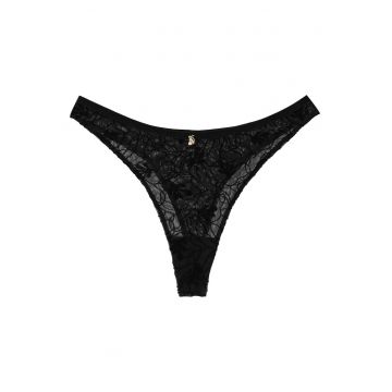 Chiloti tanga  Bumbac - Negru