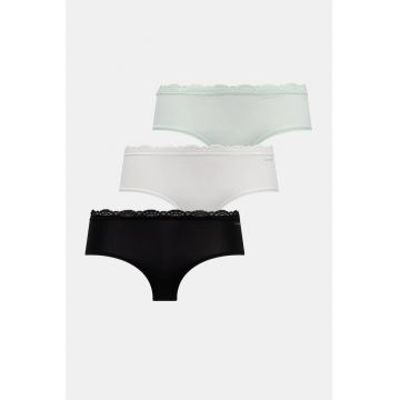 Set 3 perechi de chiloti tanga  LV00QD5302 Multicolor
