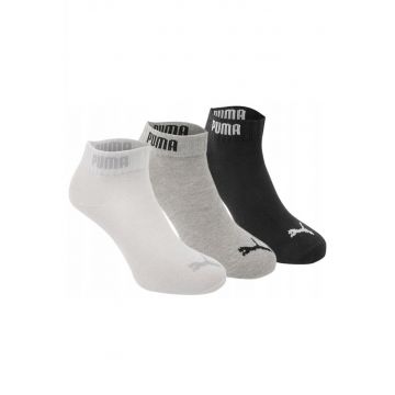 Set 3 perechi de sosete -  Unisex - Negru/Gri/Alb - marimea