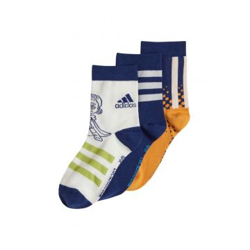 Set 3 perechi sosete sport copii -  Bumbac/Poliester - Multicolor -