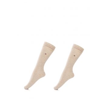 Set de sosete lungi cu logo brodat - 2 perechi