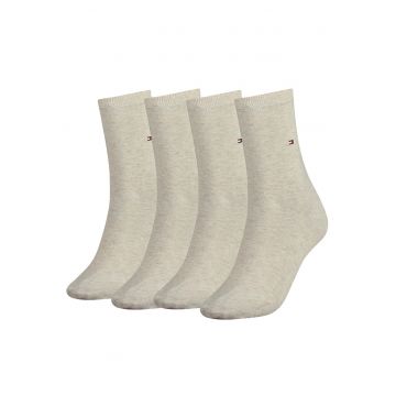 Set de sosete lungi cu logo brodat - 4 perechi