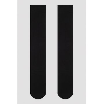 Sosete lungi pana la genunchi cu model uni - 1 pereche