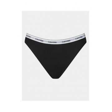 Chiloti clasici dama -  negru - bumbac - elastan -