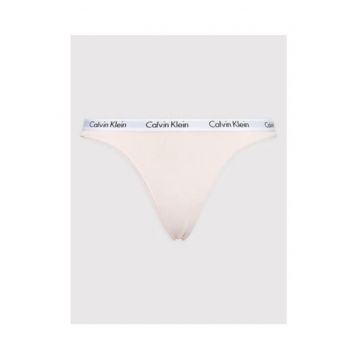 Chiloti tanga -  roz - bumbac elastan -