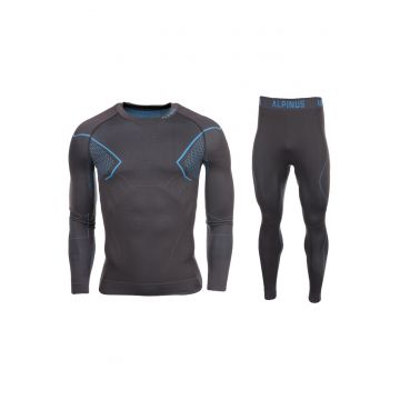 Lenjerie termoactiva barbati -  Poliamida - Gri/ Albastru -