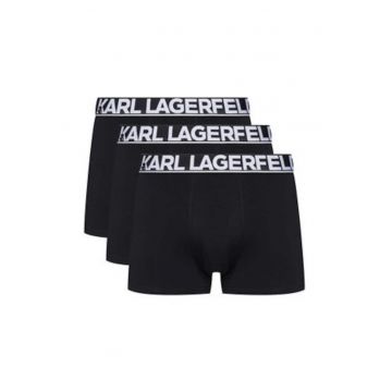 Set 3 perechi boxeri barbati -  Negru - bumbac organic - elastan