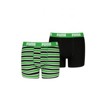 Set de boxeri cu model uni si dungi - 2 perechi