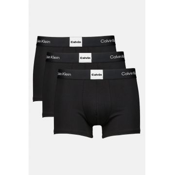 Set de boxeri din amestec de bumbac cu banda elastica in talie - 3 perechi