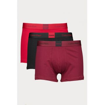 Set de boxeri din amestec de bumbac cu banda elastica in talie - 3 perechi