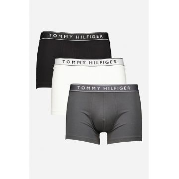 Set de boxeri din amestec de bumbac cu logo - 3 perechi