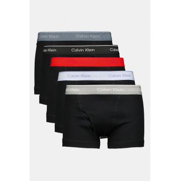 Set de boxeri din bumbac cu banda logo elastica - 5 perechi