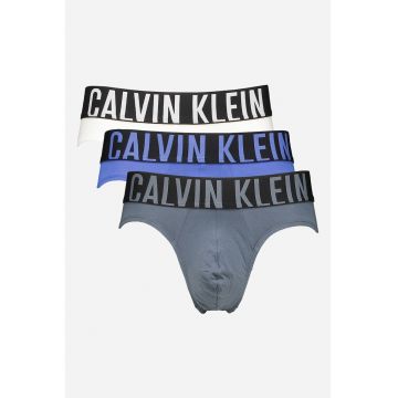 Set de chiloti cu banda logo in talie -3 Perechi