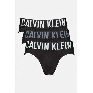 Set de chiloti cu banda logo in talie -3 Perechi