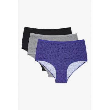 Set de chiloti hipster din amestec de bumbac - 3 perechi