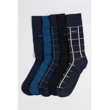 Set de sosete cu imprimeu logo - 5 perechi