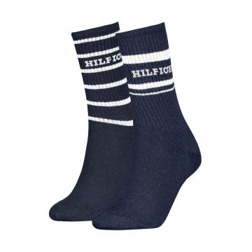 Set de sosete cu logo si imprimeu - 2 perechi