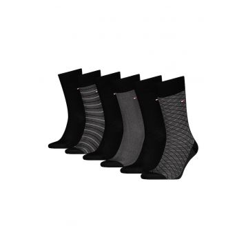 Set de sosete lungi cu model uni - 6 perechi