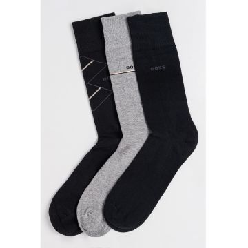 Set de sosete lungi din amestec de bumbac - 3 perechi