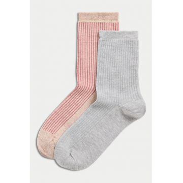 Set de sosete lungi striate - 2 perechi