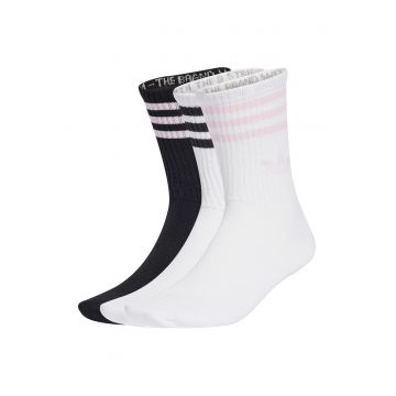 Set de sosete lungi unisex cu detaliu logo - 3 perechi