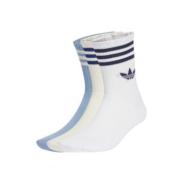 Set de sosete lungi unisex cu detaliu logo - 3 perechi