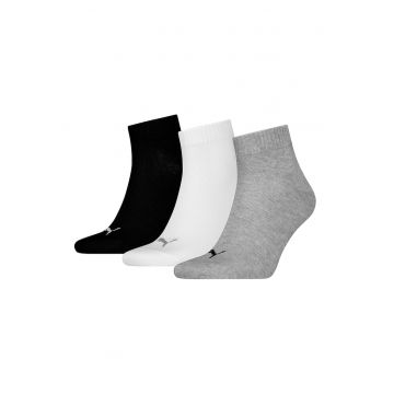 Set de sosete scurte unisex cu detalii logo - 3 perechi