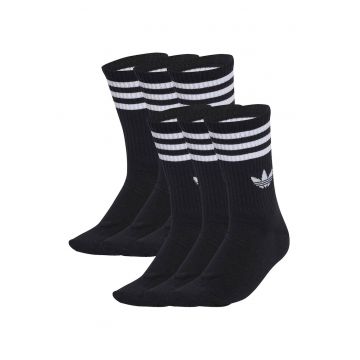 Set de sosete unisex lungi - cu accente contrastante - 6 perechi