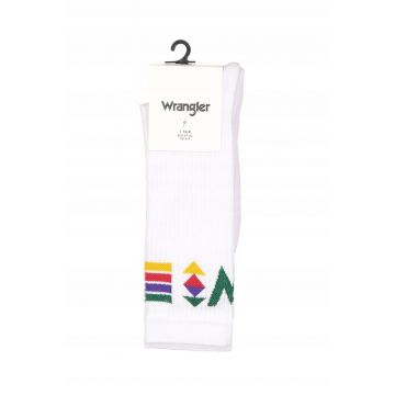 Set Sosete Barbati - 2 Perechi -  25 - 70% Bumbac - 28% Poliamida - 2% Elastan - Cod Produs: W0Z3Ud989 - Marime: One Size - Alb - 2