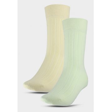 Sosete Dama Sport Bumbac  Set 2 Perechi - Confortabile Elastic - Marimi 35-42 - Multicolore