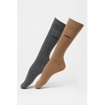 Sosete lungi cu logo - 2 perechi